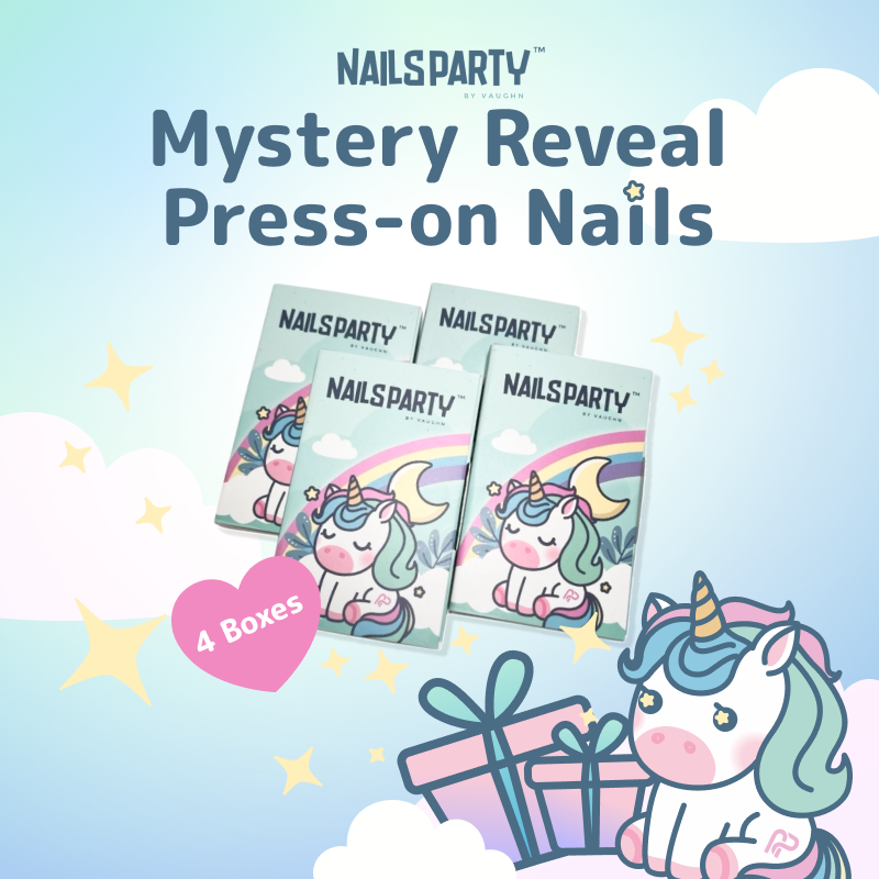 Nailsparty Press-On Nails Mystery Reveal Kit of 4 Boxes (24pcs per Box)