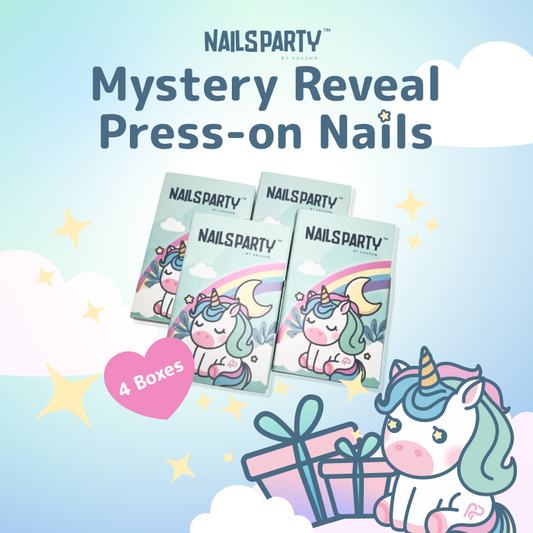 Nailsparty Press-On Nails Mystery Reveal Kit of 4 Boxes (24pcs per Box)